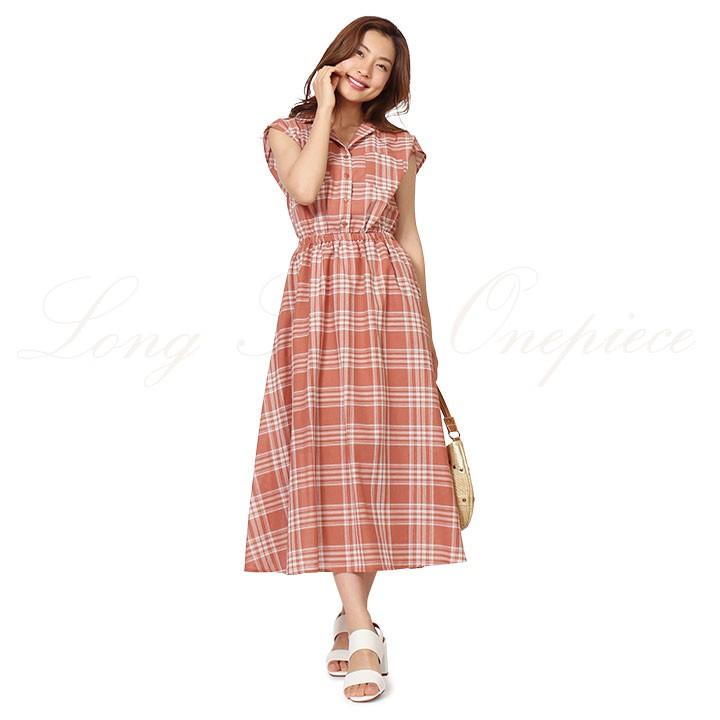 シャツワンピース きれいめ ロング 夏 ワンピース レディース 40代 大人 上品 かわいい 春 春夏 半袖 ロング 服 チェック柄 おしゃれ セミフォーマル