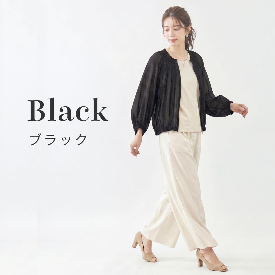 シアーブルゾン レディース 夏 アウター 春 シアージャケット 薄手