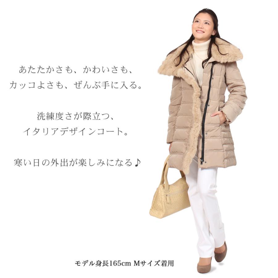 ダウンコート レディース 高品質 リアル ラビット ファー 襟 ダウンコート レディース 高品質 リアル ラビット ファー 襟