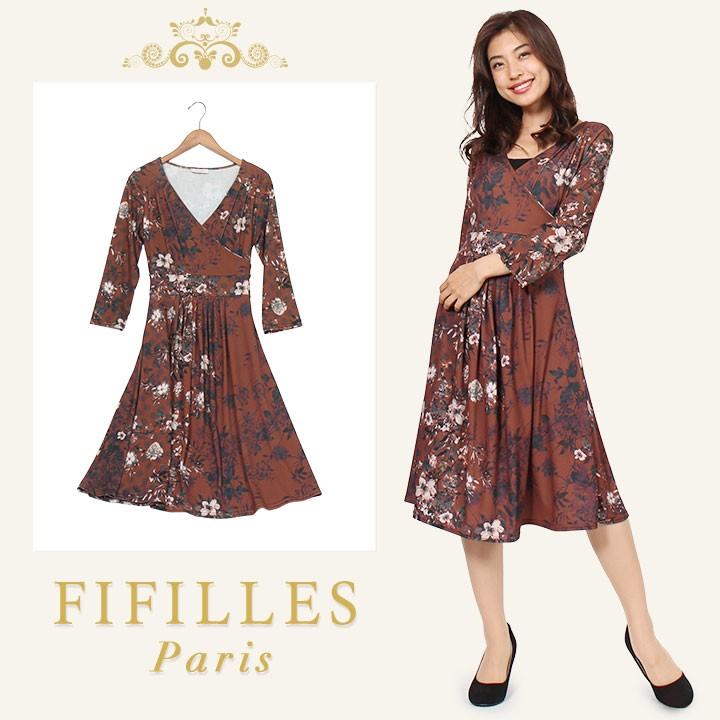 フランス ワンピース レディース 40代 きれいめ 春 膝丈 ロング Aライン フレア ミモレ フラワー ニット きれいめ 30代 50代 送料無料 セール Ninonml 大人のきれい服 モードアラカルト 通販 Yahoo ショッピング