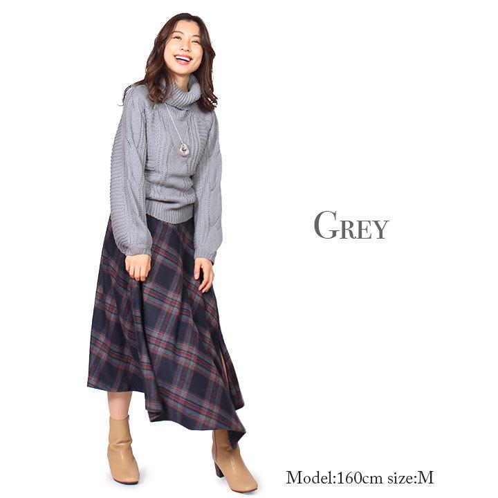 ゆったり ニット セーター レディース 秋冬 秋 冬 ケーブル柄 40代