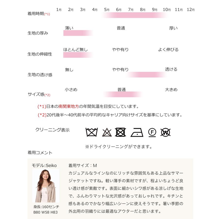 シアーブルゾン きれいめカジュアル オフィスカジュアル 上品 大人