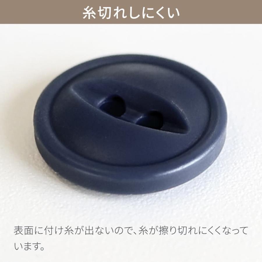 割れない 猫目ボタン 日本製 NKP 10個 1セット ツヤなし 二つ穴 白