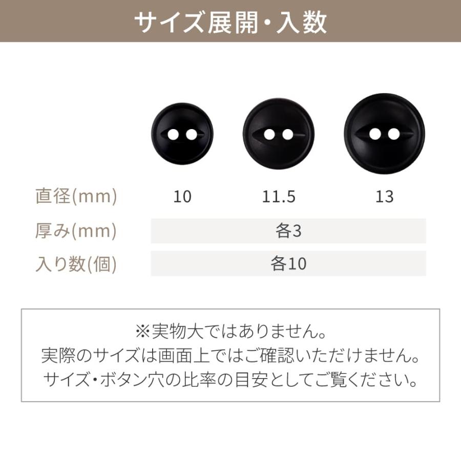 割れない 猫目ボタン 日本製 NKP 10個 1セット ツヤなし 二つ穴 白