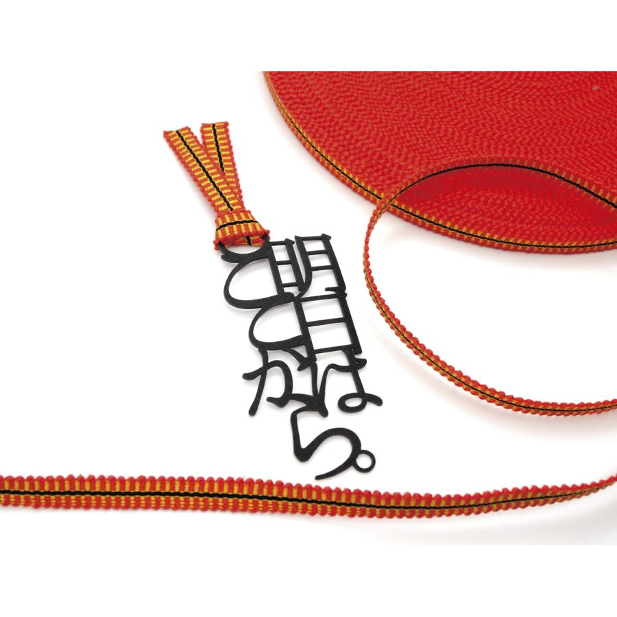 ★しおりプロフ必読★ページです 文字の真田紐のしおり 全8種類 もじ乃栞 文字がそのまましおりに