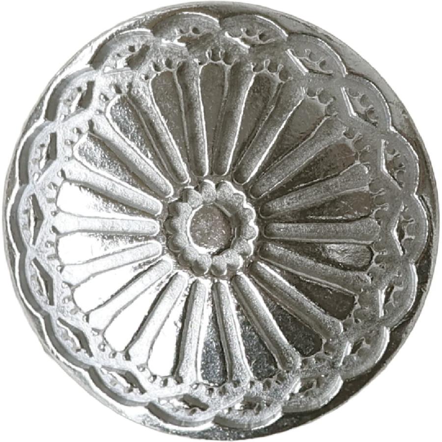 真鍮 コンチョボタン 飾りボタン 手芸 2個 4個 1セット 足つき 13mm