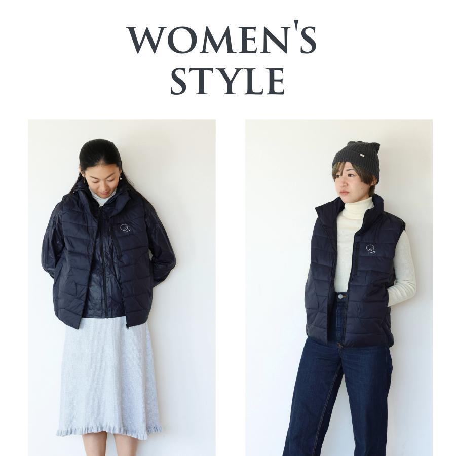 ダウンベスト レディース メンズ ウインドシェル 軽い 中綿 暖かい 撥