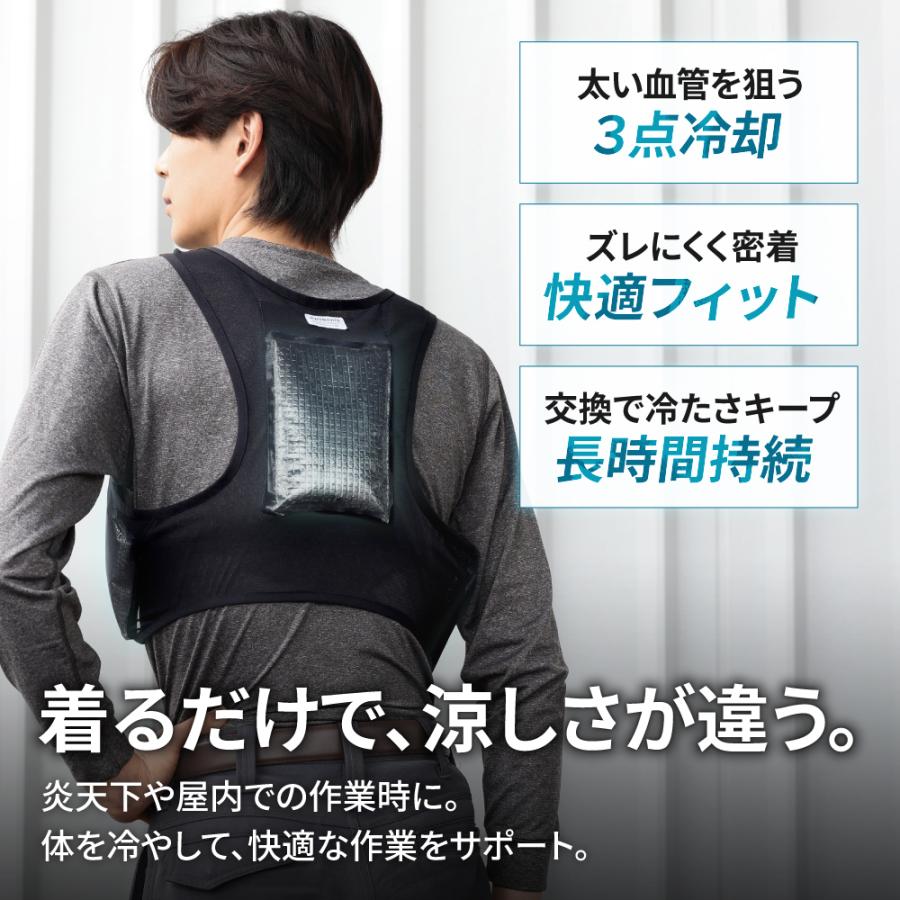大型保冷剤6個付】 アイスベスト 冷却ベスト 男女兼用 メンズ