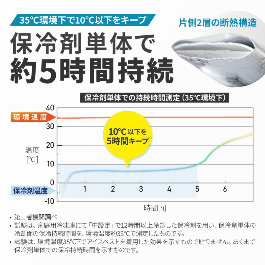大型保冷剤6個付】 アイスベスト 冷却ベスト 男女兼用 メンズ