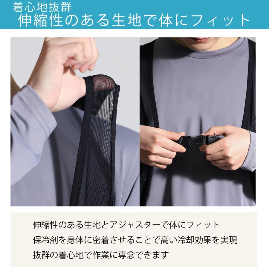 アイスベスト　LL〜3L 作業服・作業用品 アイスベスト (アイスパック4個付) タルテックス