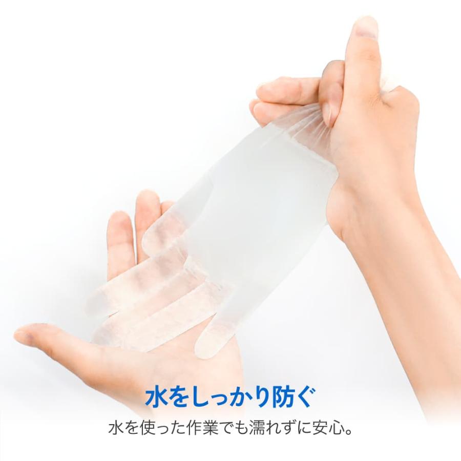 PVC手袋 プラスチック手袋 PVC 100枚入 S/M/L 極薄タイプで細かい作業