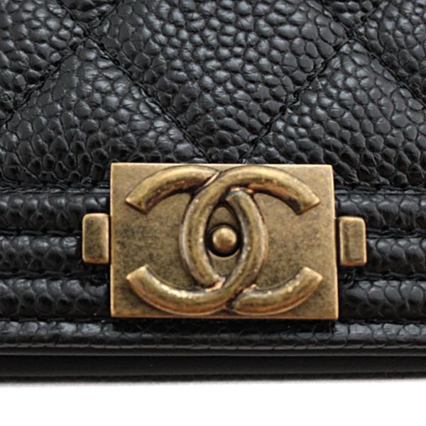 シャネル CHANEL 長財布 BOYシャネル 長財布 レディース キャビア