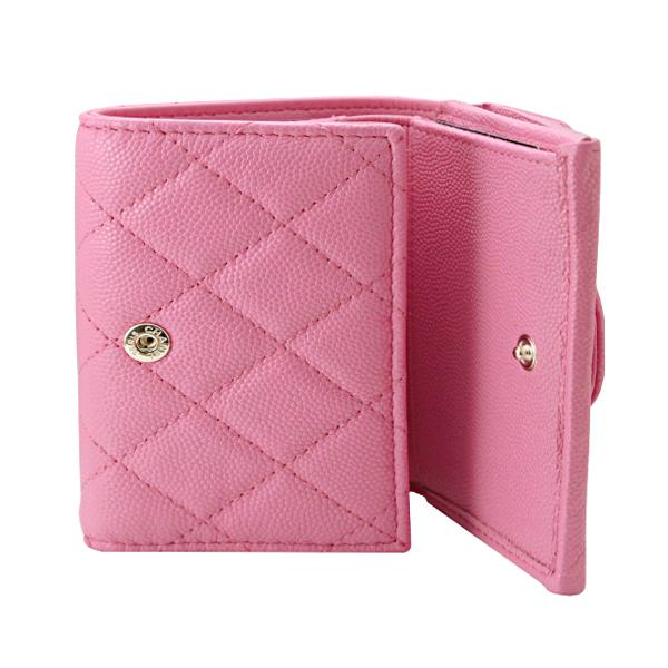 シャネル Chanel 財布 21 新作 三つ折り財布 コンパクト ミニサイズ キャビアスキン ピンク Ap0230 Chanel 407 ブランド バッグ 財布 Model 通販 Yahoo ショッピング