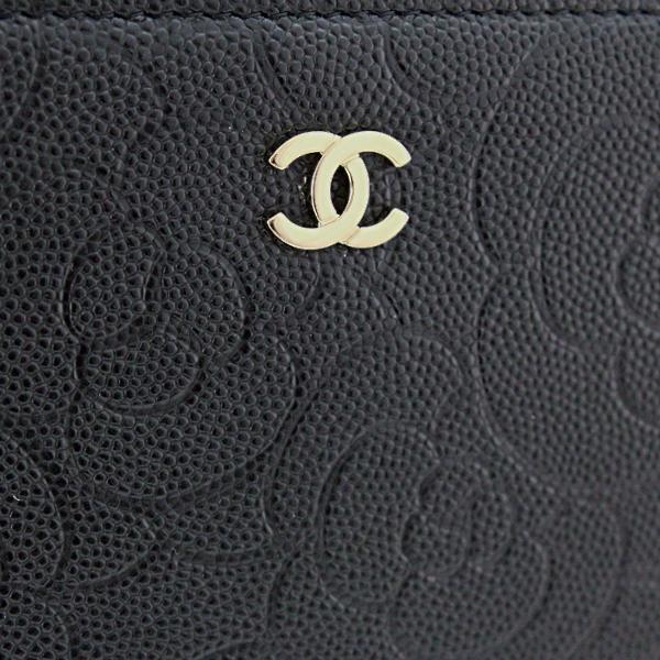 シャネル CHANEL 財布 2022 春夏 新作 カメリア 長財布 キャビアスキン シャネル CHANEL 財布 2022 春夏 新作 カメリア 長財布 キャビアスキン