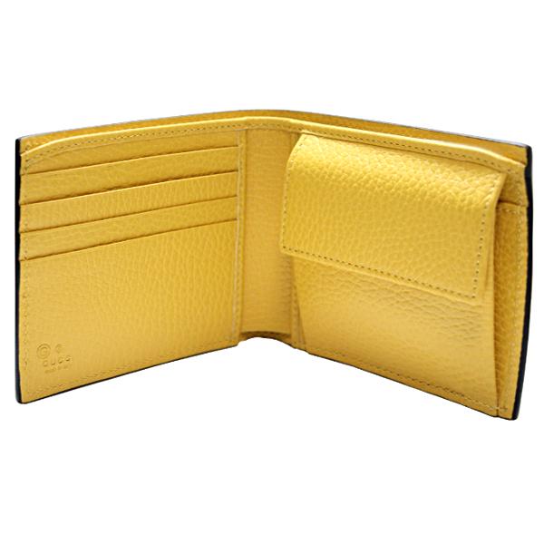 グッチ Gucci 財布 新作 二つ折り財布 メンズ 黒 ブラック イエロー アウトレット Gucci Outlet 372 ブランド バッグ 財布 Model 通販 Yahoo ショッピング