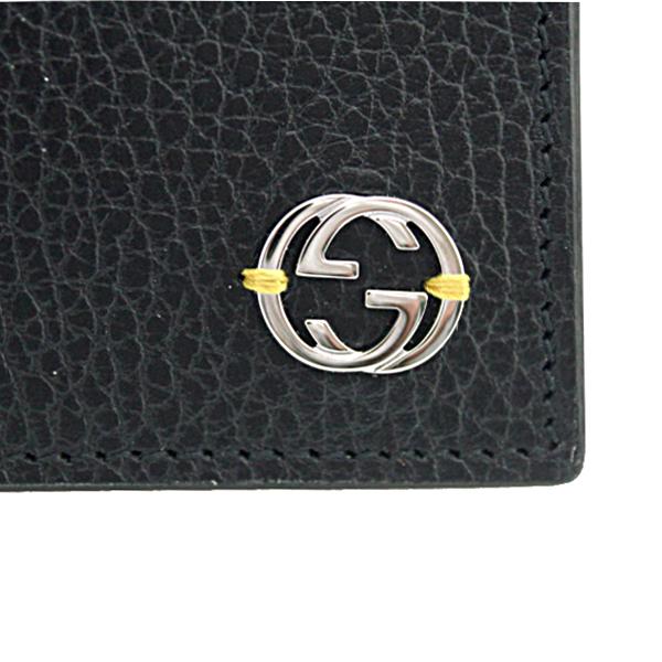 GUCCI グッチ 財布 二つ折り財布 メンズ財布 新品 黒/バイカラー GUCCI グッチ 財布 二つ折り財布 メンズ財布 新品 黒/バイカラー