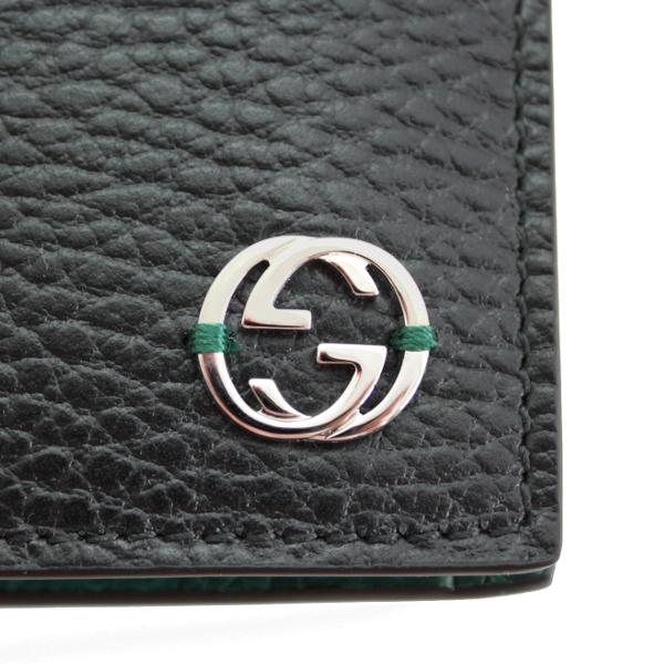 GUCCI グッチ 財布 二つ折り財布 メンズ財布 新品 黒/バイカラー GUCCI グッチ 財布 二つ折り財布 メンズ財布 新品 黒/バイカラー