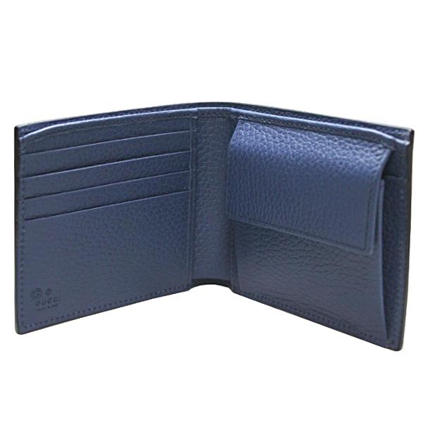 GUCCI グッチ 財布 二つ折り財布 メンズ財布 新品 黒/バイカラー GUCCI グッチ 財布 二つ折り財布 メンズ財布 新品 黒/バイカラー
