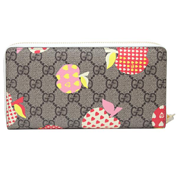 グッチ GUCCI 財布 レディース 長財布 ジップアラウンド アップル