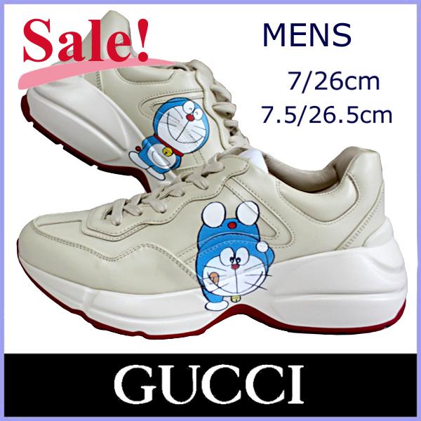 GUCCI グッチ スニーカー メンズ ドラえもん 655025 新品 サイズ 7 