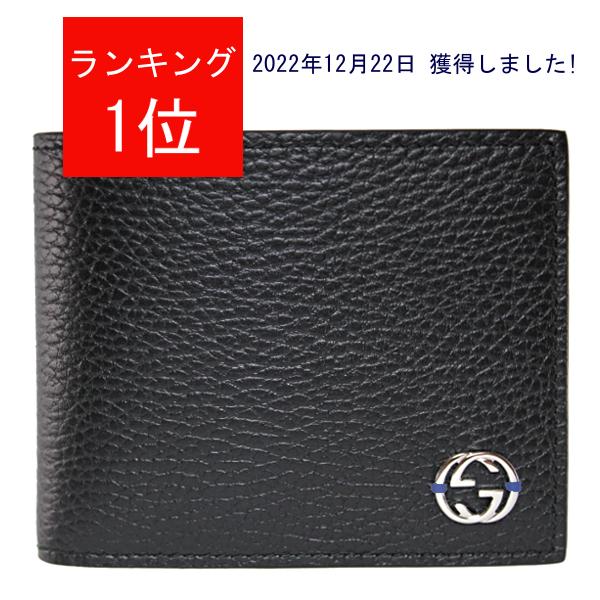 GUCCI グッチ 財布 二つ折り財布 メンズ財布 新品 黒/ブラック GUCCI グッチ 財布 二つ折り財布 メンズ財布 新品 黒/ブラック