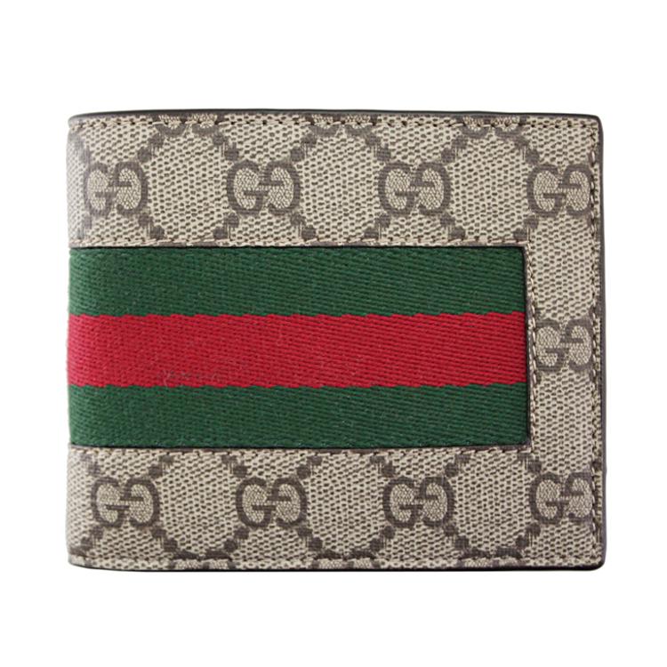 GUCCI グッチ 財布 二つ折り財布 メンズ 新作 小銭入れ付き PVC GUCCI グッチ 財布 二つ折り財布 メンズ 新作 小銭入れ付き PVC