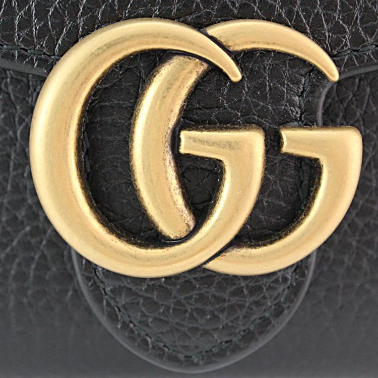 GUCCI グッチ 財布 新作 レディース 二つ折り財布 新品 黒 GUCCI グッチ 財布 新作 レディース 二つ折り財布 新品 黒