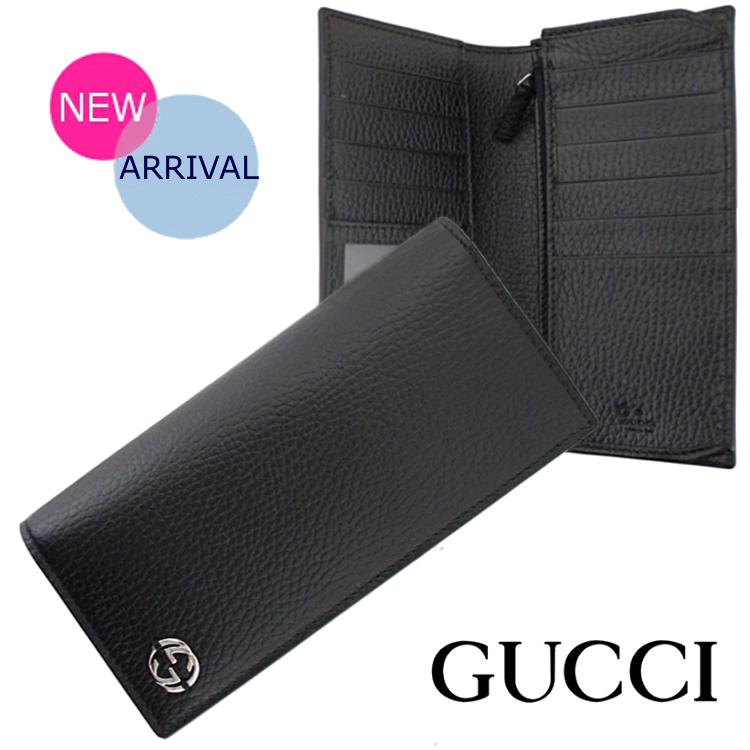 GUCCI グッチ 財布 長財布 メンズ 二つ折り長財布 新作 新品 黒 GUCCI グッチ 財布 長財布 メンズ 二つ折り長財布 新作 新品 黒