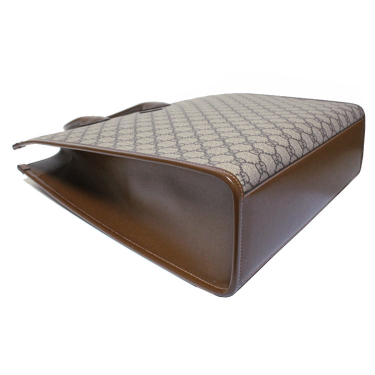 グッチ　美品　トートバッグ　スプリーム　GG柄　PVC レザー　メンズ　ブラウン GUCCI（グッチ） バッグ トートバッグ グッチメンズ メンズバッグ 新作