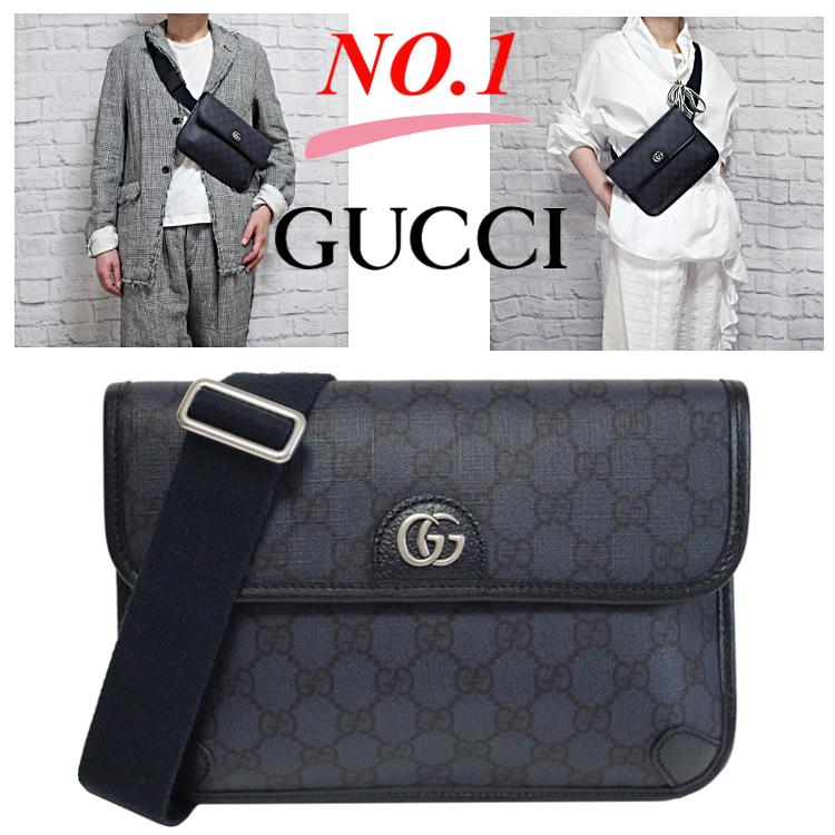 GUCCI グッチ GGキャンバス ウエストバッグ ボディバッグ 男女兼用 GUCCI（グッチ） 【超美品】グッチ GG柄 GGキャンバス ボディバッグ
