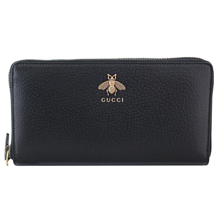 グッチ 長財布(ラウンドファスナー) GUCCI メンズ BLACK ブラック 黒【 送料無料】 GUCCI（グッチ） 財布 ラウンドファスナー長財布 メンズ レディース
