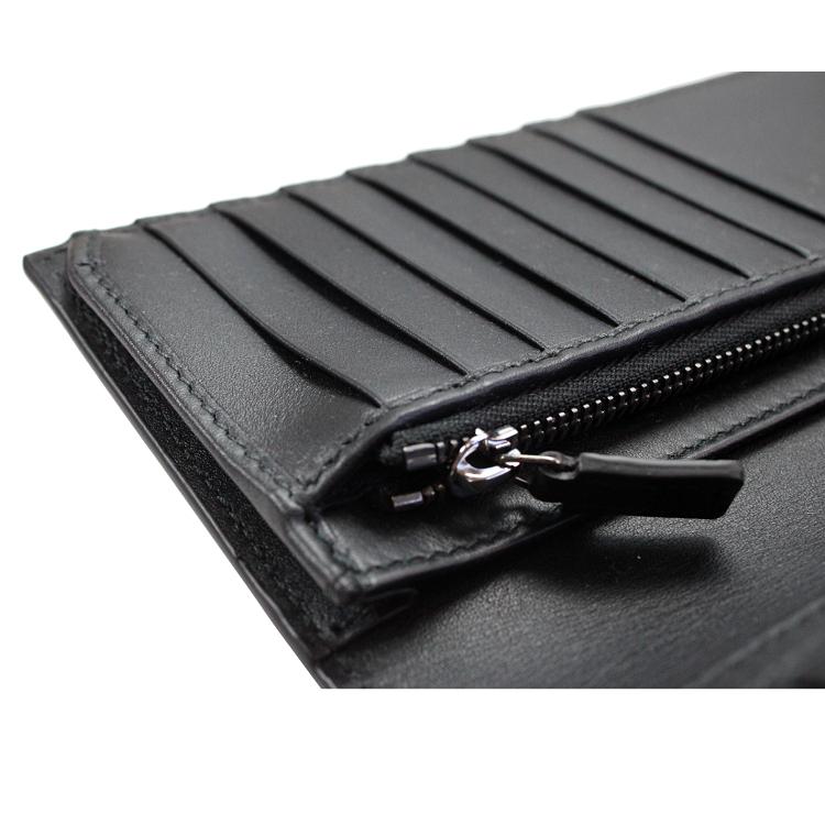 【正規品】【美品】GUCCI ブラックレザー 長財布 ウォレット GUCCI（グッチ） 財布 長財布 メンズ 二つ折り長財布 新品 黒/ブラック