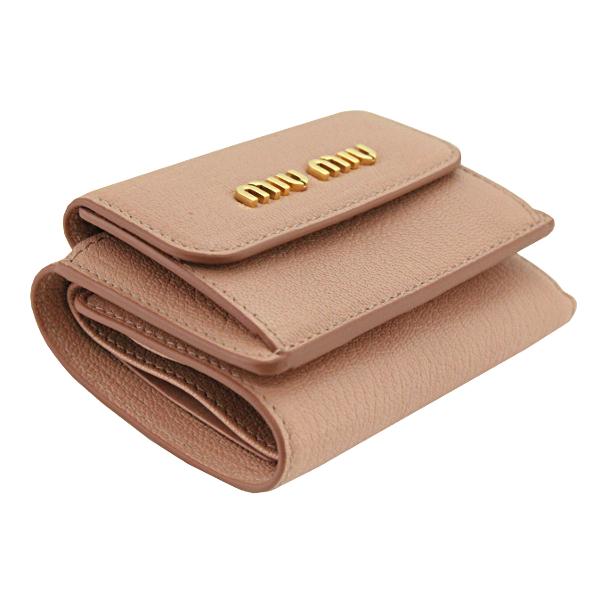 ミュウミュウ miumiu 財布 新作 三つ折り財布 レディース ミニ財布