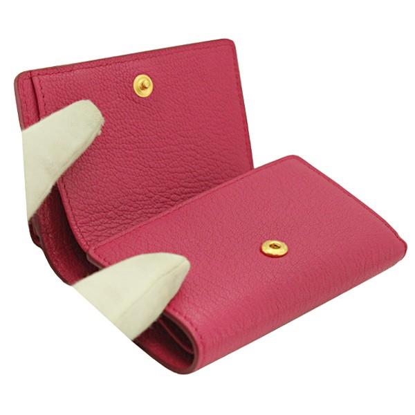 【中古品/USED】 ミュウミュウ miumiu 財布 新作 三つ折り財布 レディース ミニ財布 ピンク アウトレット 5MH021 【2354293046】(13065円)
