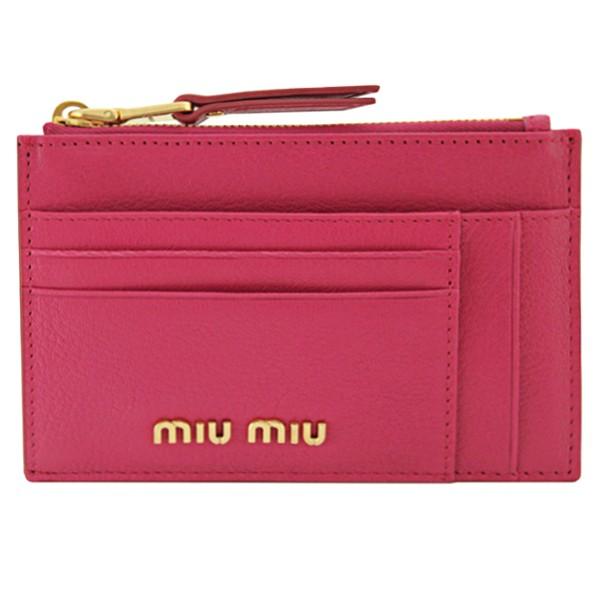 ミュウミュウ miumiu カードケース コインケース レディース ミニ財布