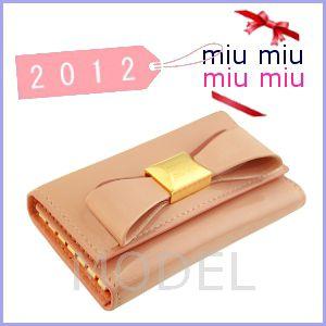 ミュウミュウ miumiu MIUMIU キーケース リボン ピンク 新作 5M0222 :miumiu027:ブランド バッグ 財布