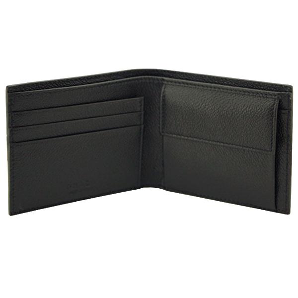 プラダ PRADA 財布 メンズ 二つ折り財布 黒/ブラック アウトレット