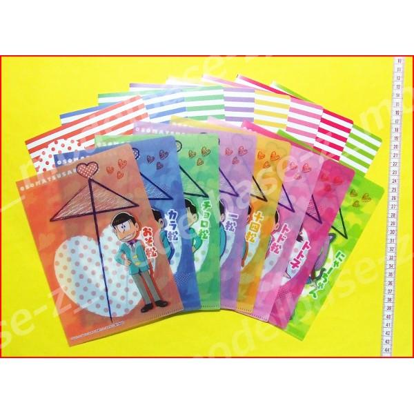 おそ松さん　まとめ売り　クリアファイル　紙ものドラマCD 落語DVD BANDAI（バンダイ） おそ松さん miniクリアファイルコレクション