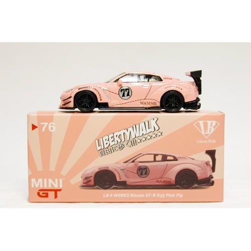 ミニGT MINIGT 1/64 LBワークス ニッサンGT-R ピンク｜modelcar-grease｜03