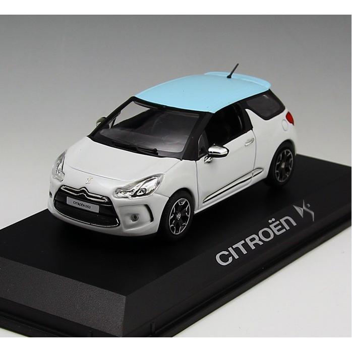 CITROEN DS3 2010 Blanc avec Toit Bleu NOREV 1:43