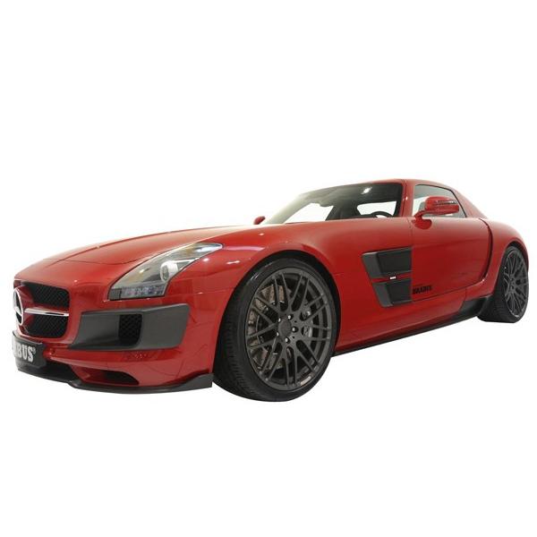 Schuco Pro-R 1/43 (Mercedes Benz SLS) Brabus 700 Biturbo red
