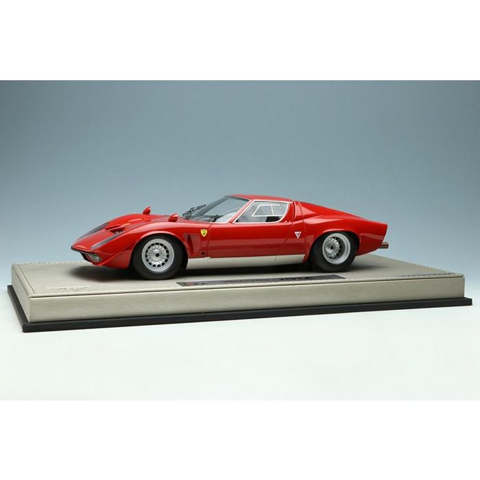 1/18 IDEA(イデア)／Make Up　ミニカー ランボルギーニ イオタ　Lamborghini JOTA 1969 　レッド (限定80台 ※シリアル入り Limited 80 pcs)