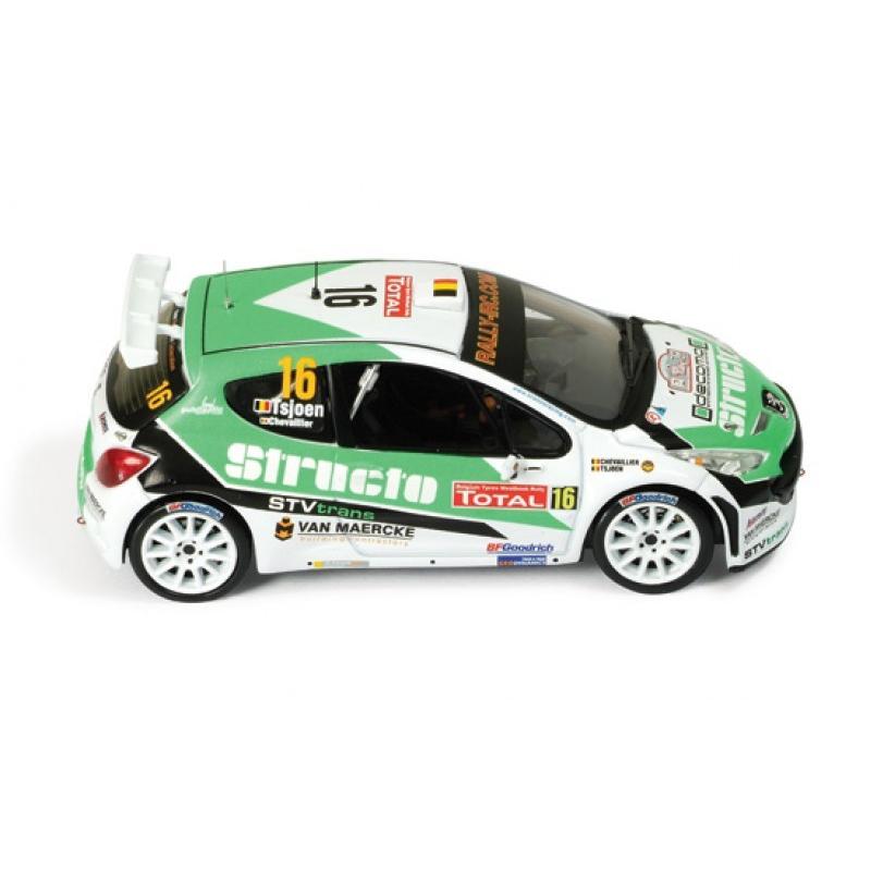 peugeot 207 s2000 rallye d'ypres 2009 tsjoen ixo ram387 1:43