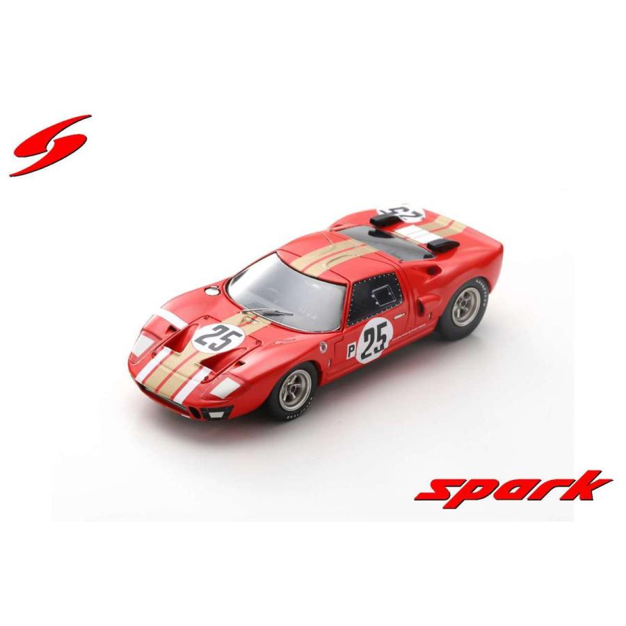 Spark 1/43 (S2773) FORD GT40 AMR1 NO.25 12H SEBRING 1966 J. WHITMORE / F. GARDNER