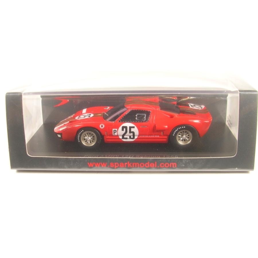 Spark 1/43 (S2773) FORD GT40 AMR1 NO.25 12H SEBRING 1966 J. WHITMORE / F. GARDNERの画像