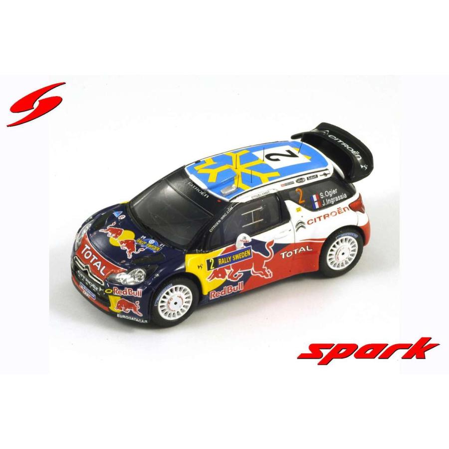 Spark 1/43 (S3301) Citroen DS3 WRC #2 Sweden Rally 4th 2011 | スパークモデル