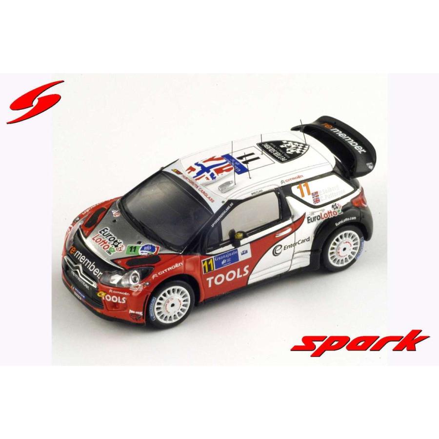 Spark 1/43 (S3304) Citroen DS3 WRC #11 Mexico Rally 4th 2011
