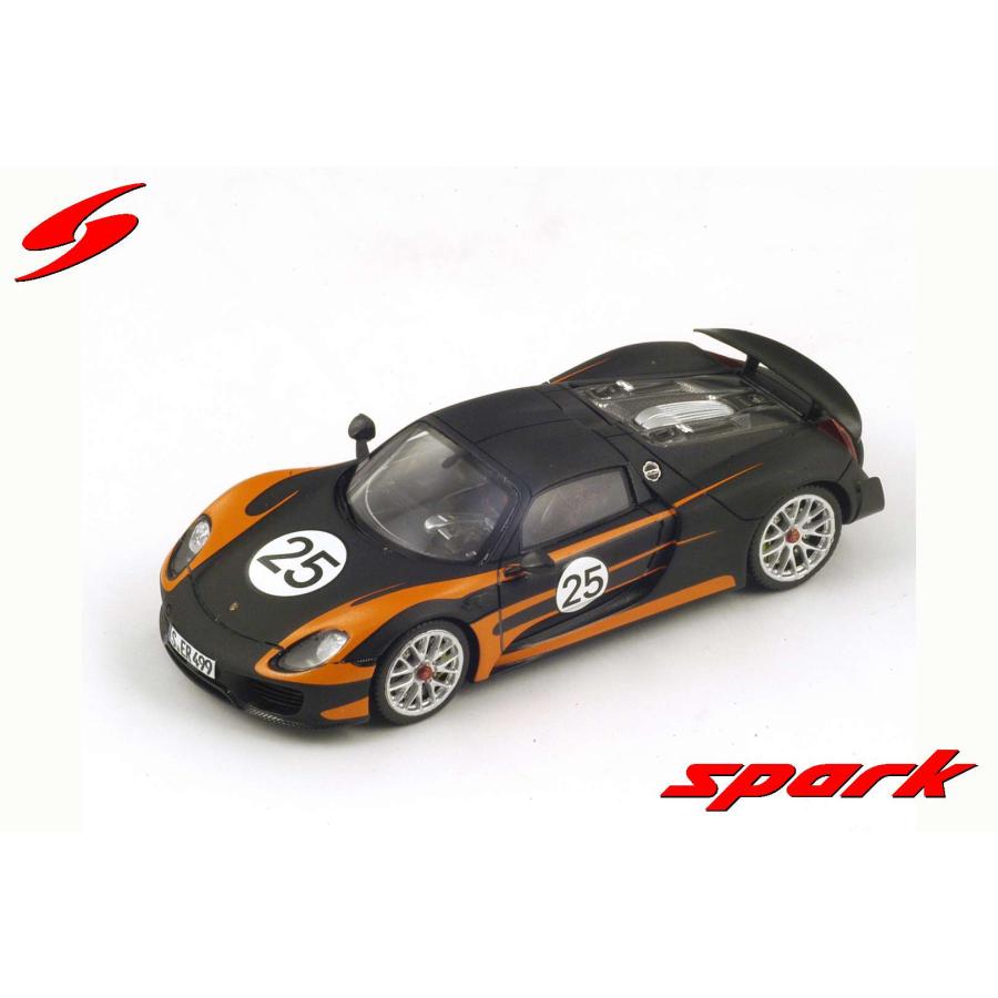 ミニカー Porsche 918 1:43 SPARK Spark 1:43 Porsche 918 Spyder Prototype Black/White from