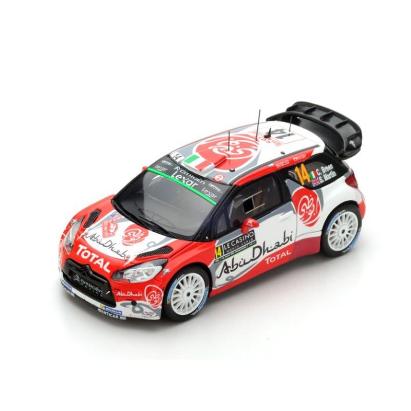 Spark 1/43 (S5156) Citroen DS3 WRC n.14 5th Citroen Total Abu Dhabi WRT