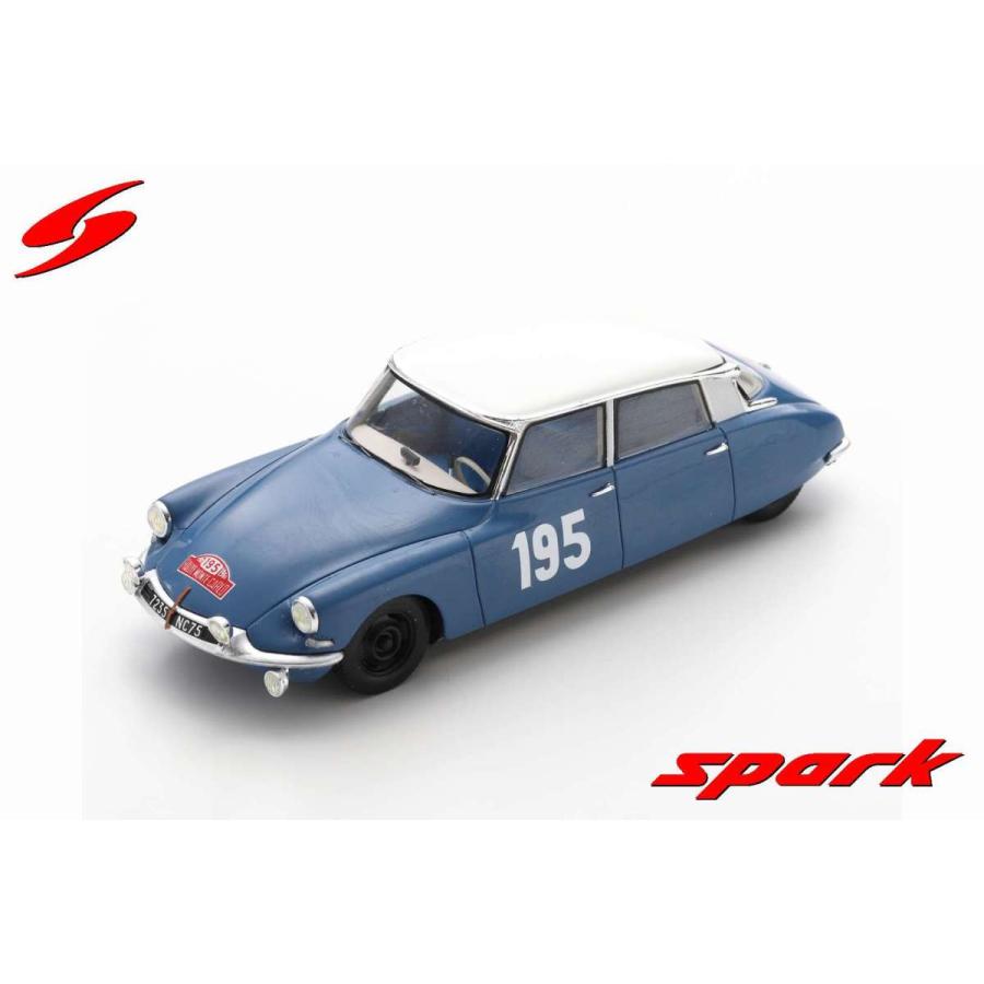 Spark 1/43 (S5533) Citroen DS19 #195 5th Monte Carlo Rally 1963